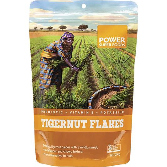 Power Super Foods- Tigernut Flakes Certified Organic -250g