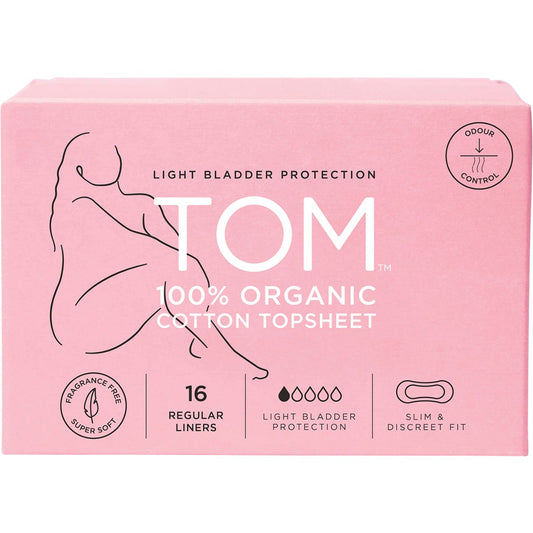 TOM Organic- Liners Light Bladder Protection Regular-4x16pk