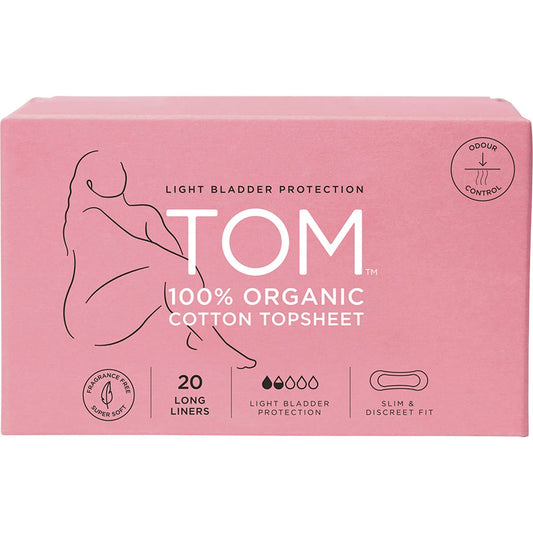 TOM Organic- Liners Light Bladder Protection Long-4x20pk