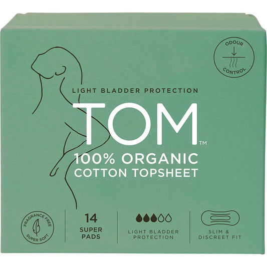 TOM Organic- Pads Light Bladder Protection Super-4x14pk