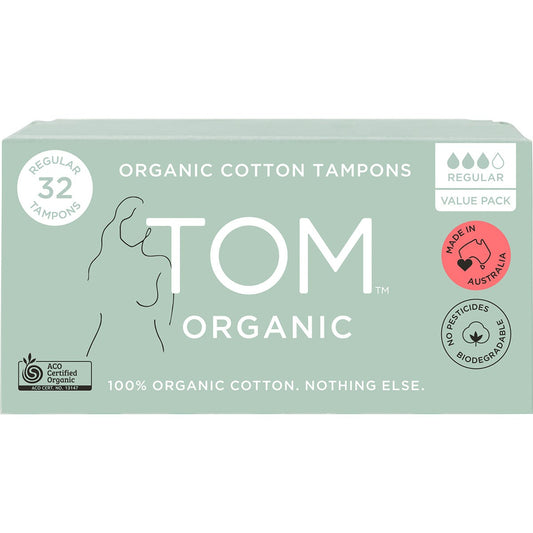 TOM Organic- Tampons Regular-6x32pk