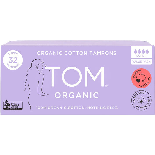 TOM Organic- Tampons Super-6x32pk