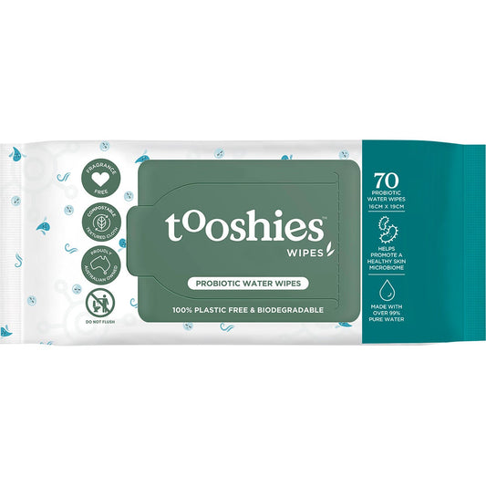 Tooshies- Probiotic Water Wipes-70pk