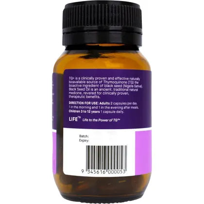Hab Shifa- TQ+ Ultra Strength Black Seed Oil Vegecapsules-60 Caps