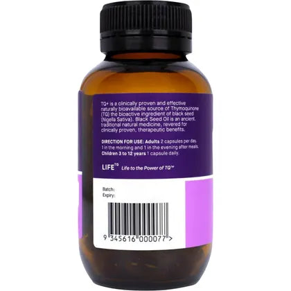 Hab Shifa- TQ+ Ultra Strength Black Seed Oil Vegecapsules-120 Caps