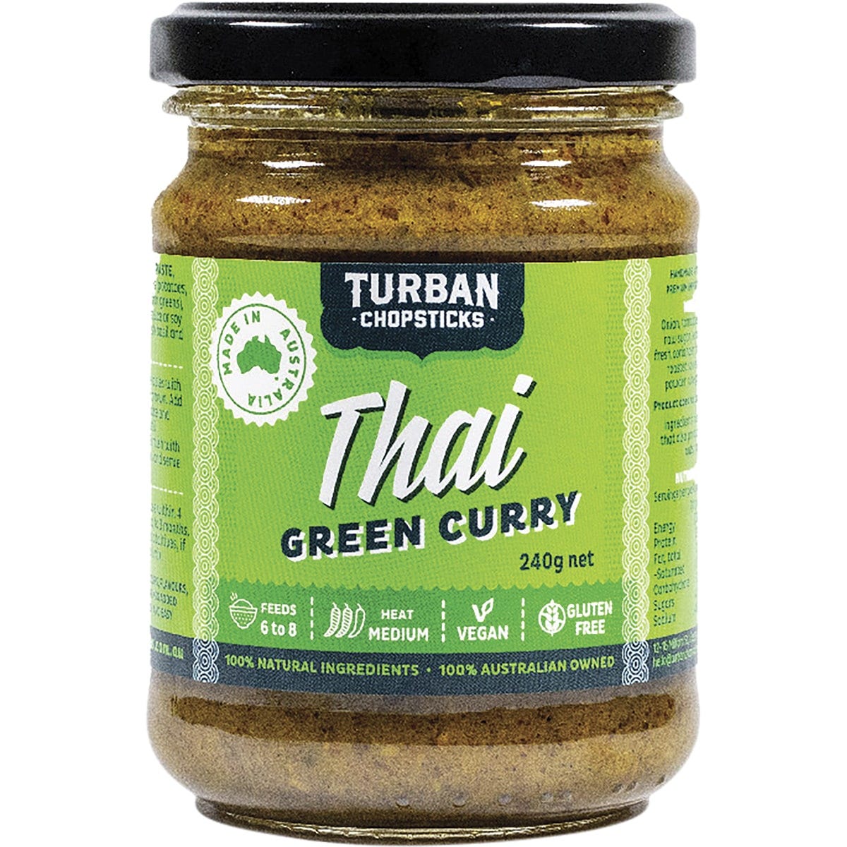 Turban Chopsticks- Curry Paste Thai Green Curry-240g