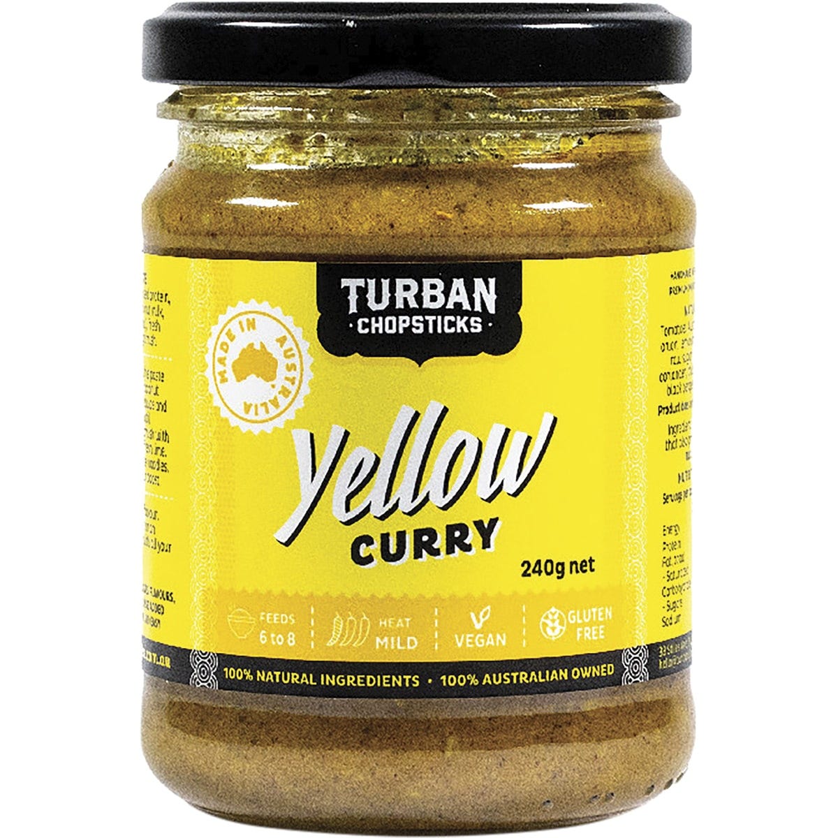 Turban Chopsticks- Curry Paste Yellow Curry-240g
