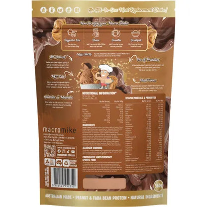 MACRO MIKE- The Macro Shake Meal Replacement Choc Peanut Swirl-560g