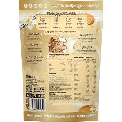 MACRO MIKE- The Macro Shake Meal Replacement PB Vanilla Ice Cream-560g
