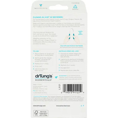 Dr Tung's- Tongue Cleaner Stainless Steel (Colour May Vary)