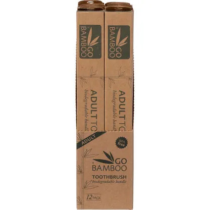 Go Bamboo- Toothbrush Adult-x12
