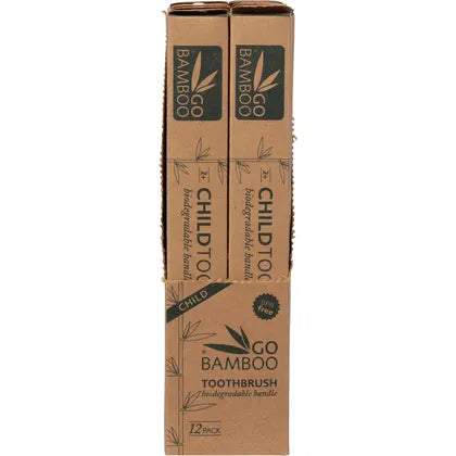 Go Bamboo- Toothbrush Children-x12