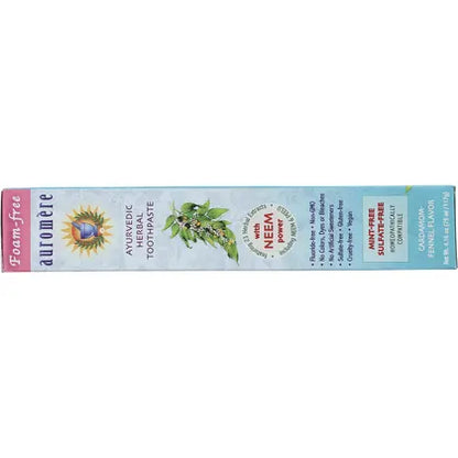 Auromere- Toothpaste Ayurvedic Cardamom Fennel Fluoride Free-6x117g