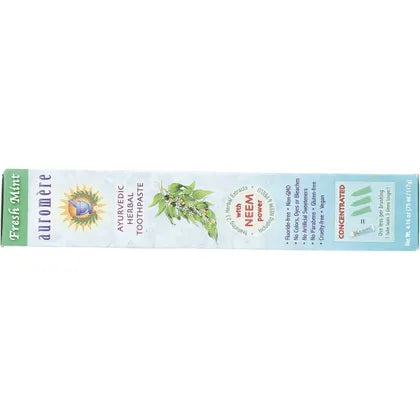 Auromere- Toothpaste Ayurvedic Fresh Mint Fluoride Free-6x117g