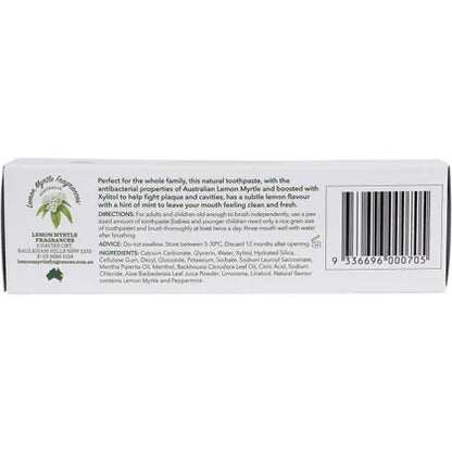 Lemon Myrtle Fragrances- Toothpaste Fluoride Free-150g