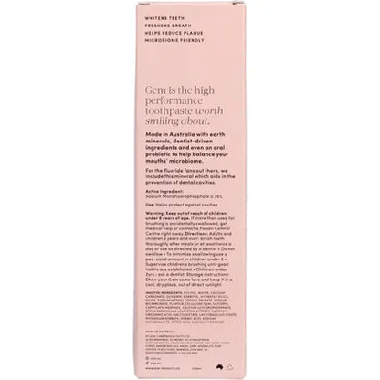 Gem- Toothpaste Triple Whitening Watermelon Mint-100g