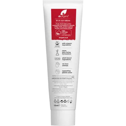 Dr. Organic- Toothpaste Whitening Organic Pomegranate-100ml