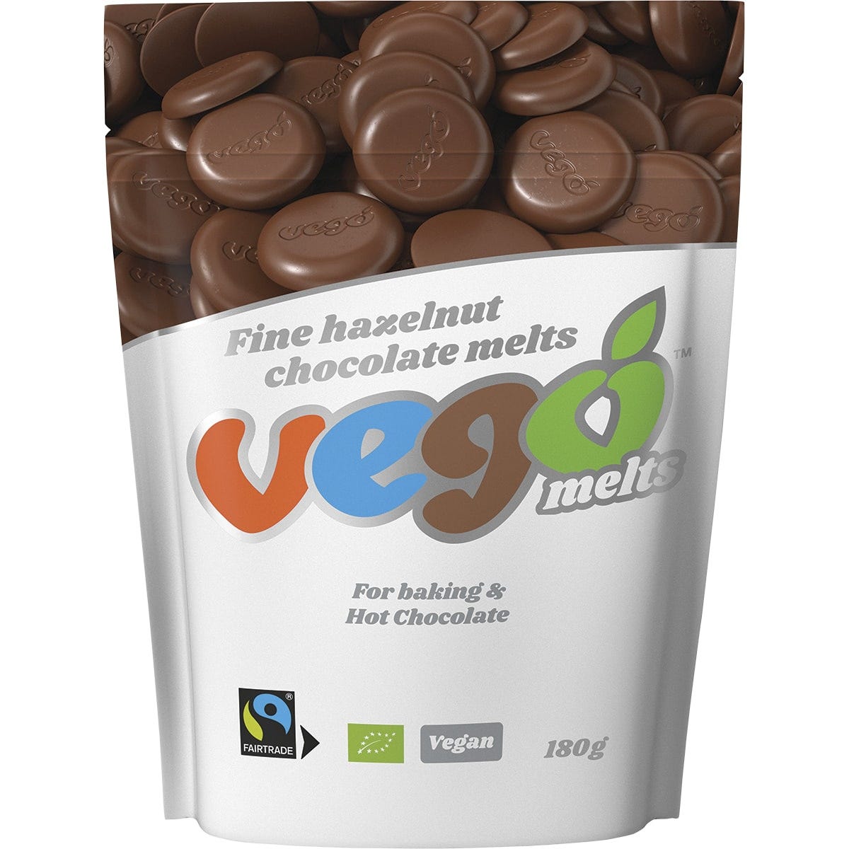 Vego- Fine Hazelnut Chocolate Melts-180g