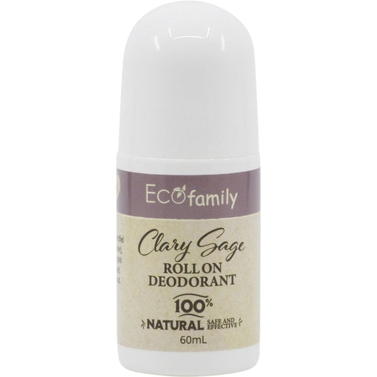 Vrindavan- Roll-On Deodorant Eco Family Clary Sage Aluminium Free-60ml