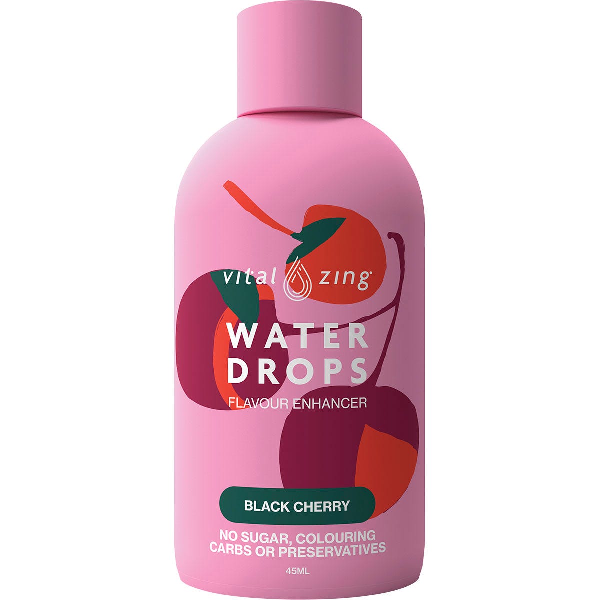 Vital Zing- Water Drops Black Cherry-45ml