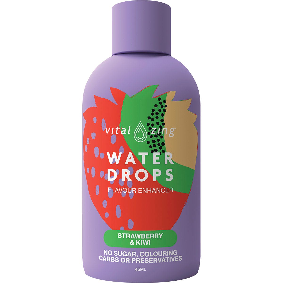 Vital Zing- Water Drops Strawberry & Kiwi-45ml