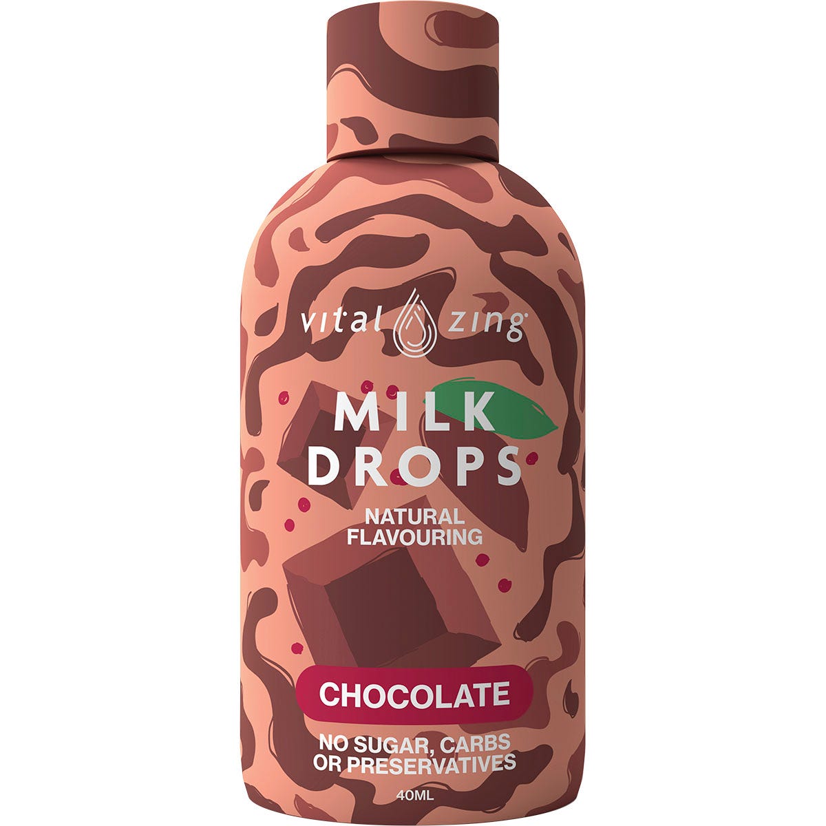 Vital Zing- Milk Drops Chocolate-40ml