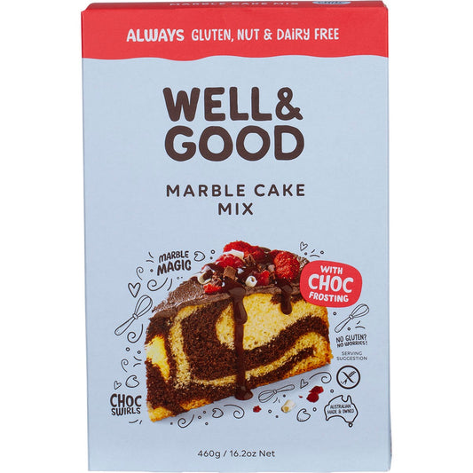 Well & Good- Marble Cake Mix with Choc Frosting-460g