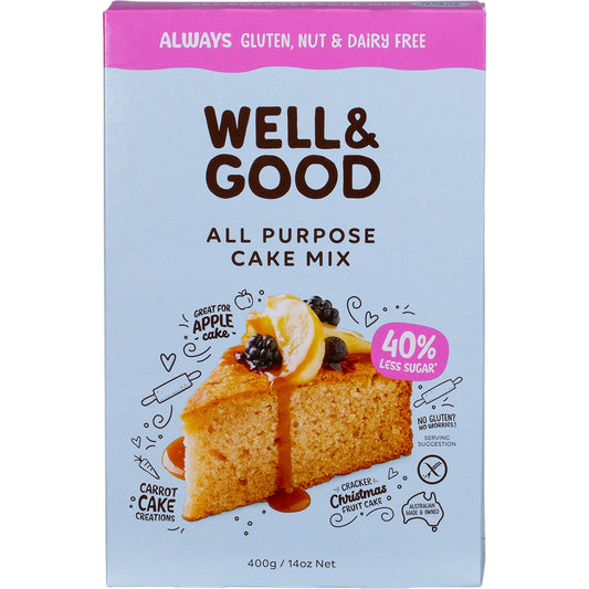 Well & Good- All Purpose Cake Mix 40% Less Sugar-400g