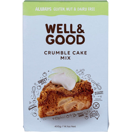 Well & Good- Crumble Cake Mix-400g