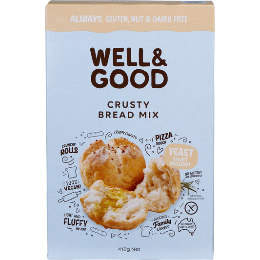 Well & Good- Crusty Bread Mix-410g