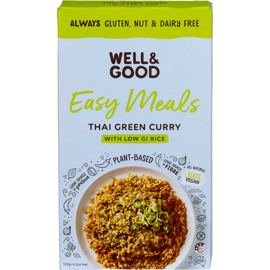 Well & Good- Thai Green Curry with Low GI Rice-120g