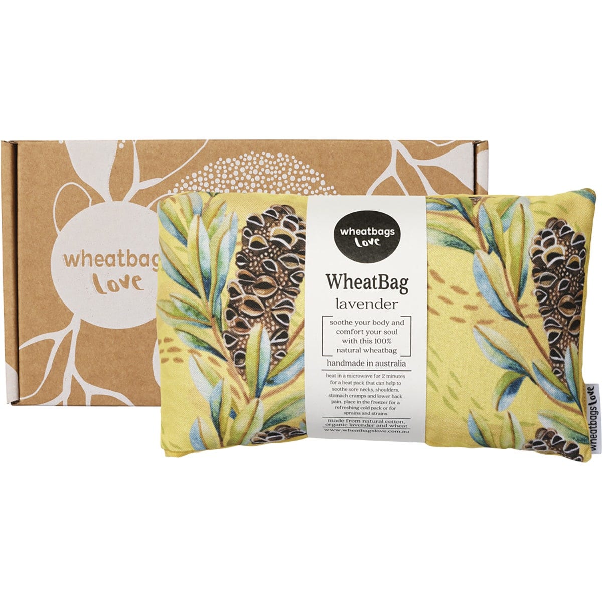 Wheatbags Love- Wheatbag Banksia Pod Lavender Scented-