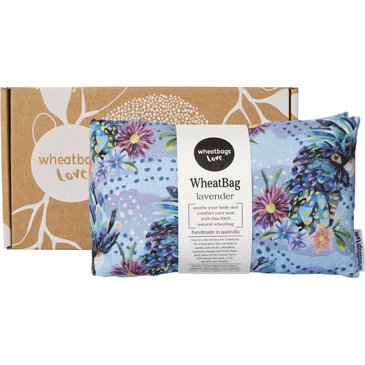 Wheatbags Love- Wheatbag Blue Cockatoo Lavender Scented