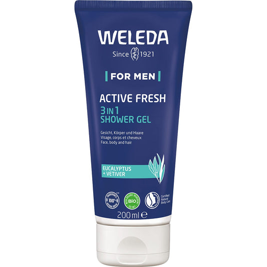 Weleda- Active Fresh 3 in 1 Shower Gel Men-200ml