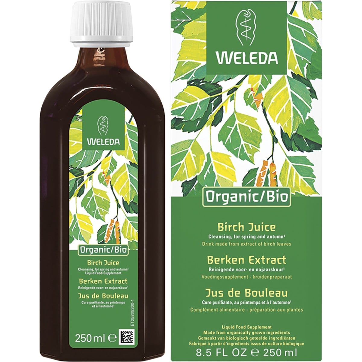Weleda- Organic Bio Birch Juice Liquid Food Supplement-250ml