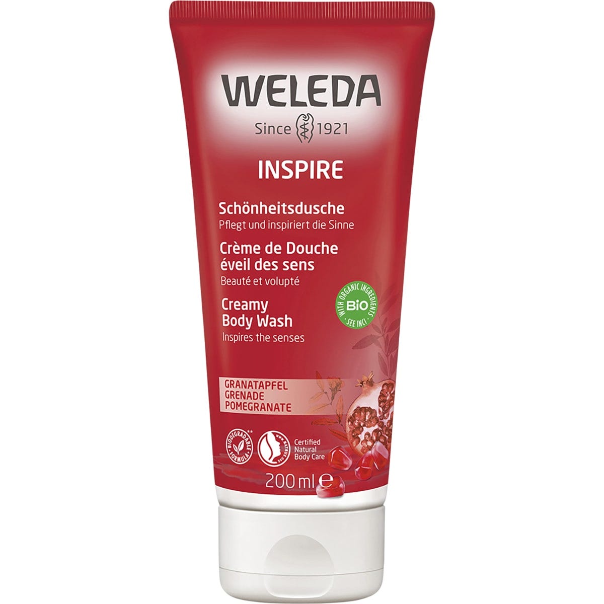 Weleda- Inspire Creamy Body Wash Pomegranate-200ml