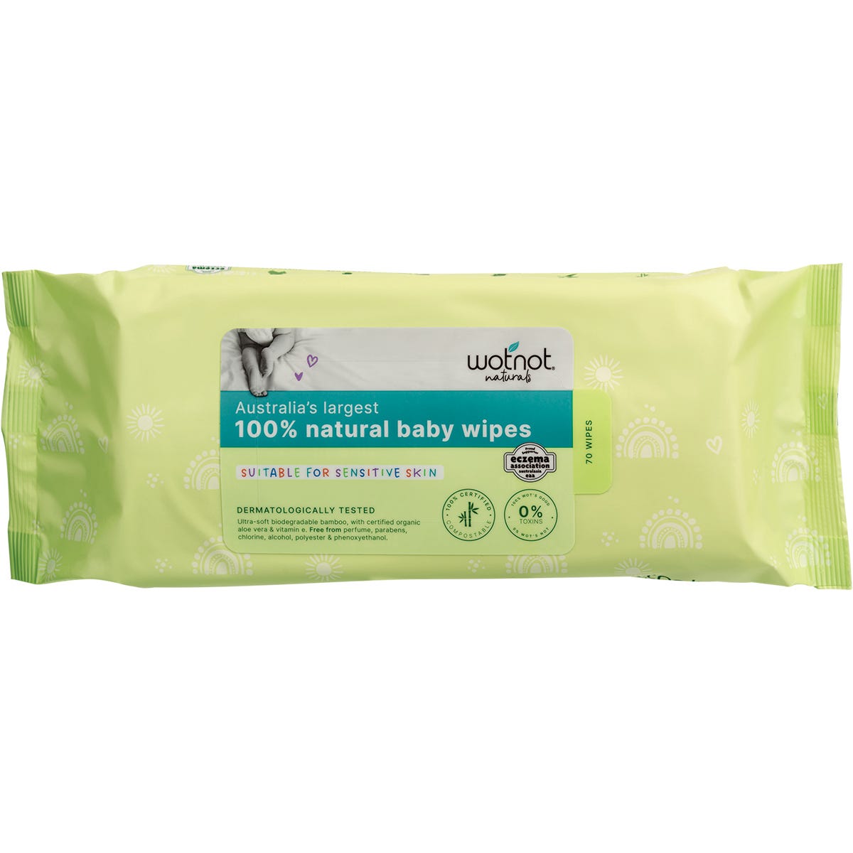 Wotnot- Natural Baby Wipes-70pk