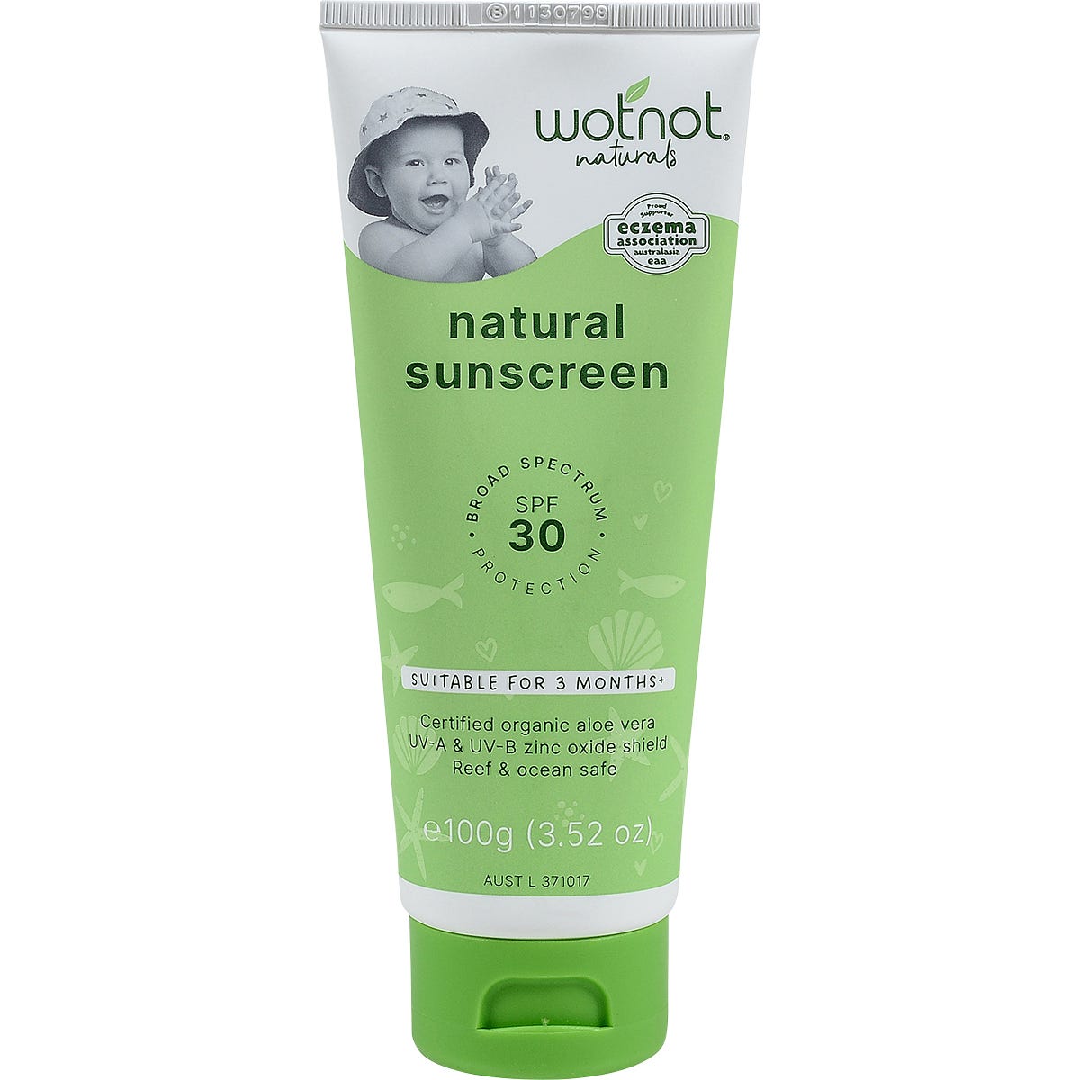 Wotnot- Natural Sunscreen SPF 30 Suitable For 3 Months+-100g