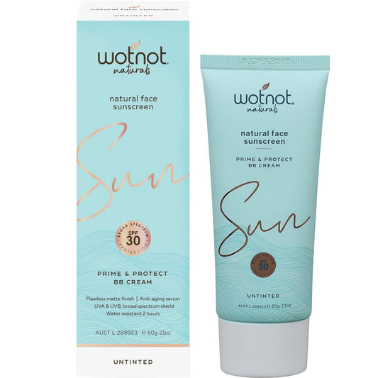 Wotnot- Natural Face Sunscreen 30 SPF Untinted BB Cream-60g