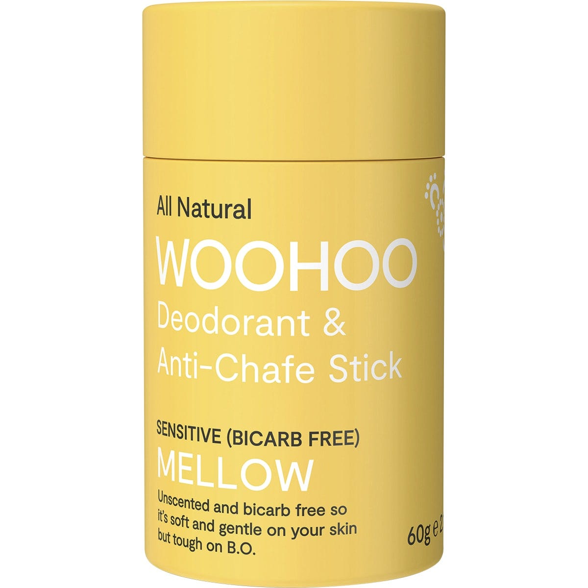Woohoo Body- Deodorant Stick Mellow Sensitive Bicarb Free-60g