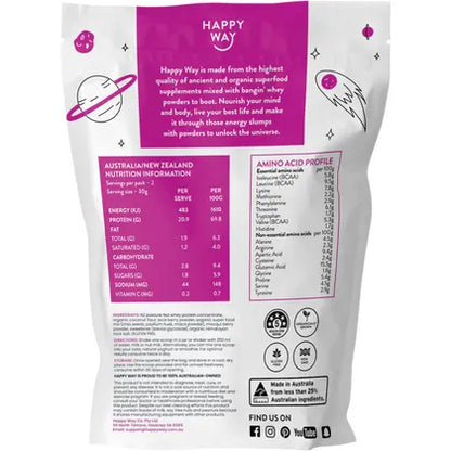 Happy Way- Whey Protein Powder Berry-6x60g