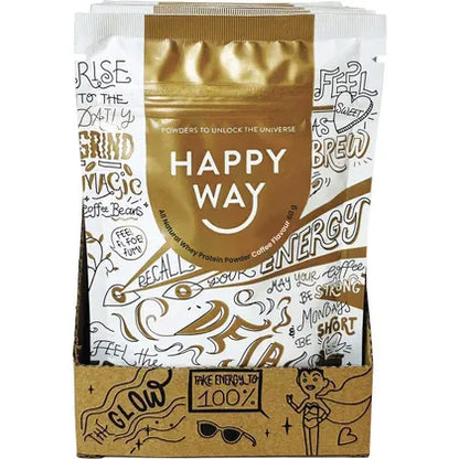 Happy Way- Whey Protein Powder Coffee-6x60g
