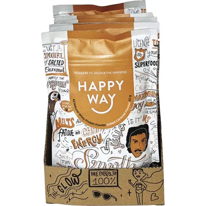 Happy Way- Whey Protein Powder Salted Caramel-6x60g