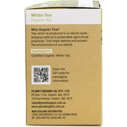 Planet Organic- White Tea Herbal Tea Bags-25pk