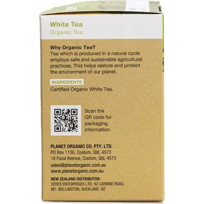 Planet Organic- White Tea Herbal Tea Bags-25pk