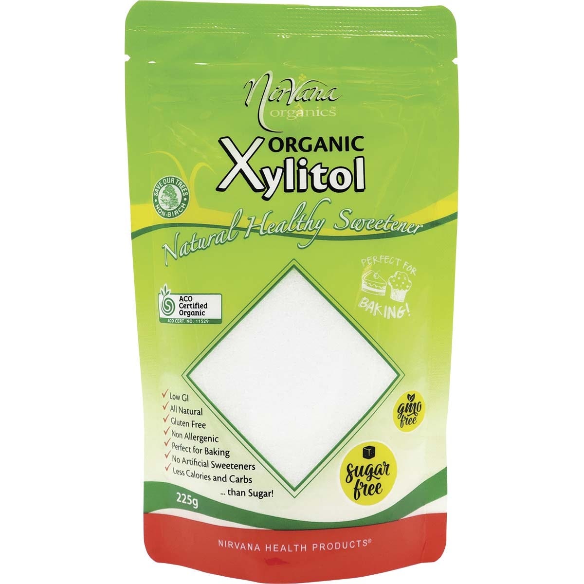 Nirvana Organics- Xylitol Certified Organic-225g