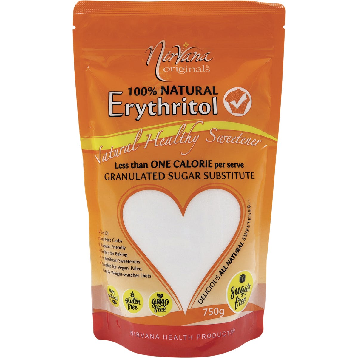 Nirvana Originals- Erythritol 100% Natural-750g