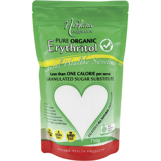 Nirvana Organics- Erythritol Pure Organic-750g