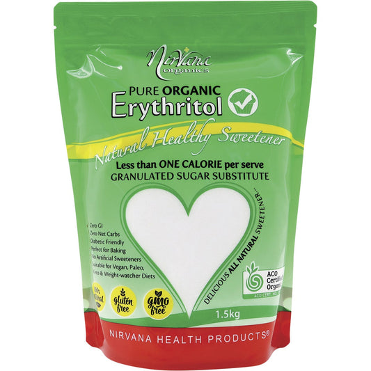 Nirvana Organics- Erythritol Pure Organic-1.5kg