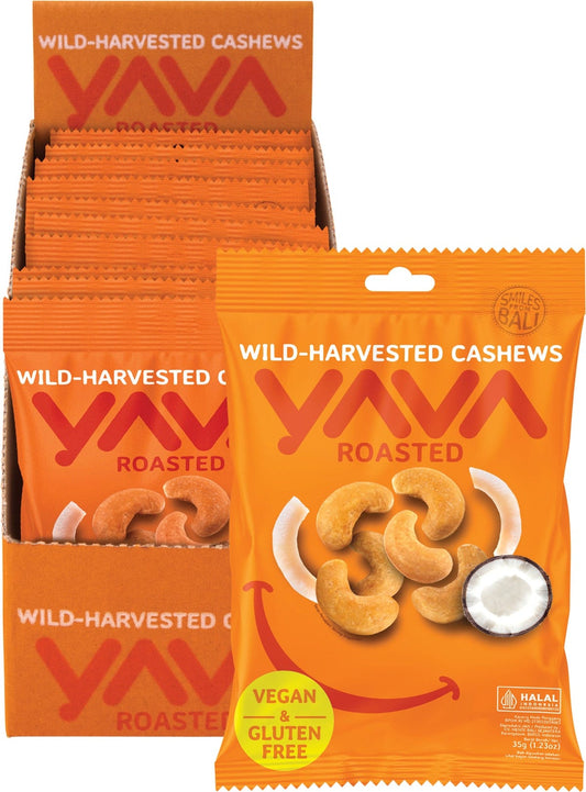 YAVA- Wild-Harvested Cashews Roasted-10x35g